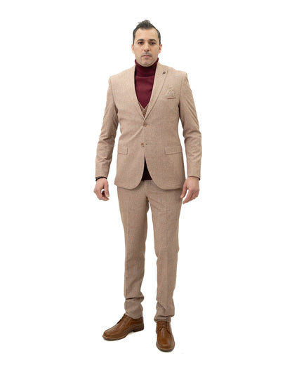 Winston | Twill 3-Piece Tailored-Fit Suit