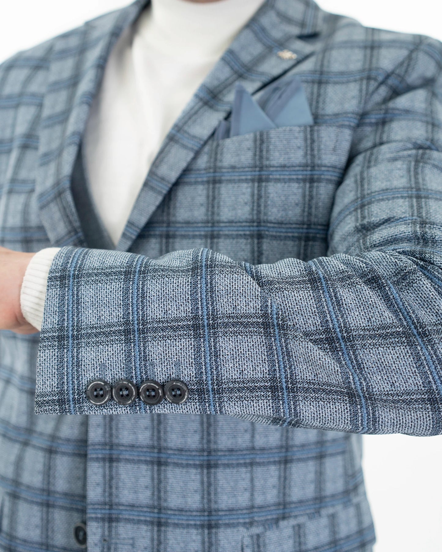 Rodney | Plaid 3-Piece Tailored-Fit Suit