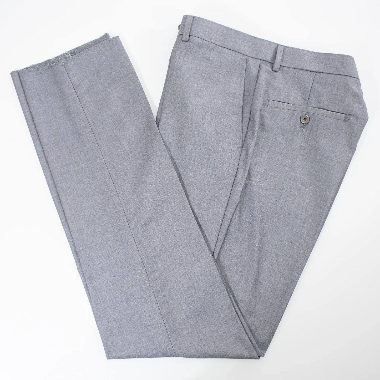 Men's Light Gray 3-Piece Suit Pants