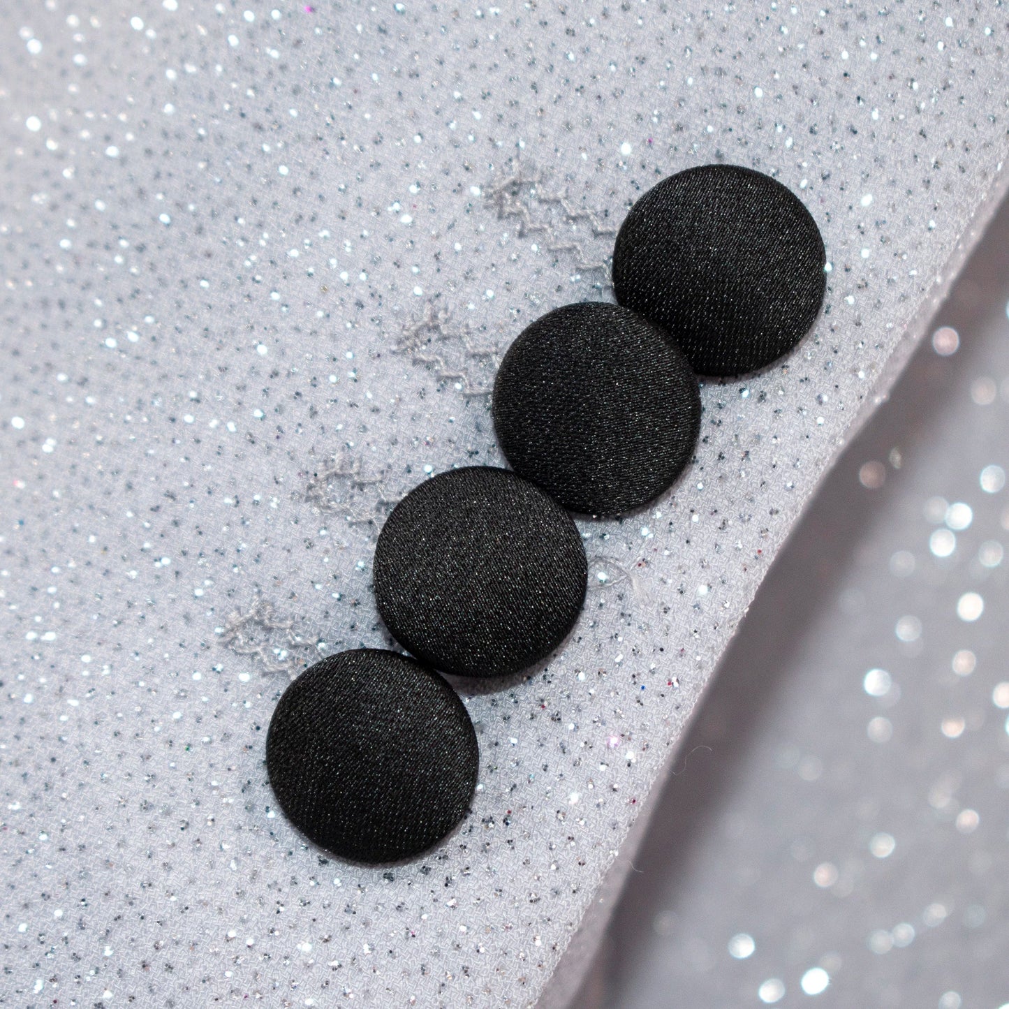 Dante | Silver Glitter 3-Piece Tailored-Fit Tuxedo