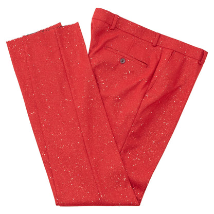 Dante | Red Glitter Tuxedo Pants